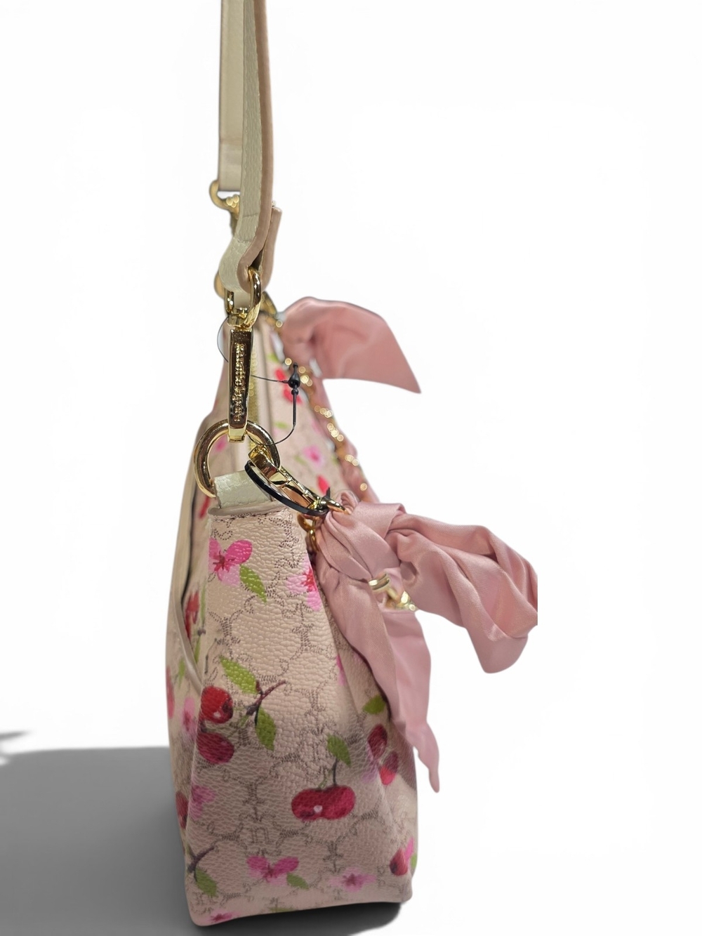 Nanette Lepore Pink Cherry-Print Shoulder Bag - Picture 6 of 12